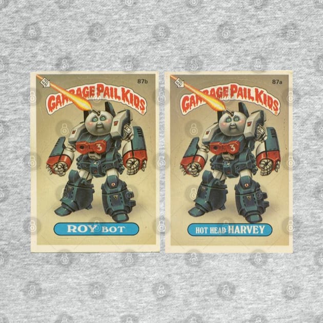 Roy Bot and Hot Head Harvey Garbage Pail Kids by GeekGiftGallery